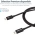 Câble Thunderbolt 3 StarTech - 20 Gbit/s - 1 m - Noir