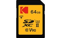 Carte SDXC Kodak Ultra Pro Performance 64 Go, UHS-II, V90