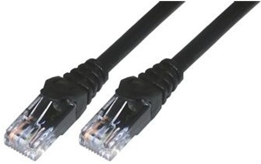 Câble ethernet RJ45 Cat 6 UTP - MCL - 5 m - Noir