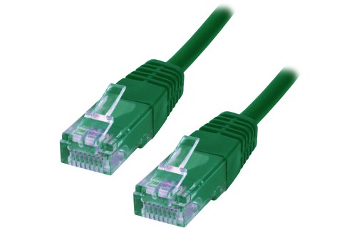 Câble ethernet RJ45 Cat 5e UTP - MCL - 5 m - Vert