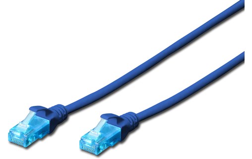 Câble ethernet RJ45 Cat 5e UTP - Digitus - 5 m - Bleu