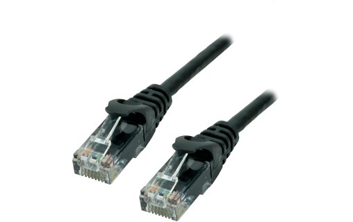 Câble ethernet RJ45 Cat 6 UTP - MCL - 5 m - Noir