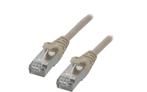 Câble ethernet RJ45 Cat 6 FTP - MCL - 30 cm - Gris