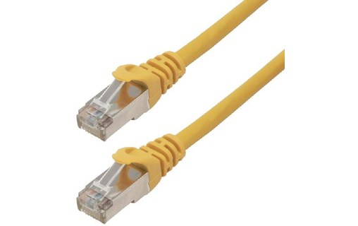 Câble ethernet RJ45 Cat 6a SSTP - MCL - 3 m - Jaune