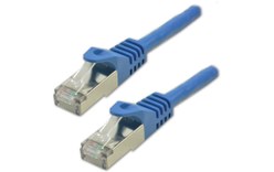 Câble ethernet RJ45 Cat 7 SSTP - MCL - 50 cm - Bleu