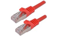 Câble ethernet RJ45 Cat 7 SSTP - MCL - 2 m - Rouge