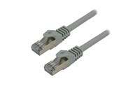 Câble ethernet RJ45 Cat 7 SSTP - MCL - 15 cm - Gris