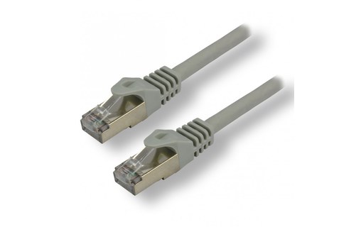 Câble ethernet RJ45 Cat 7 SSTP - MCL - 30 cm - Gris