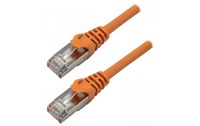 Câble ethernet RJ45 Cat 7 SSTP - MCL - 15 cm - Orange