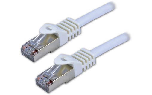 Câble ethernet RJ45 Cat 7 SSTP - MCL - 5 m - Blanc