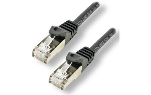 Câble ethernet RJ45 Cat 7 SSTP - MCL - 2 m - Noir