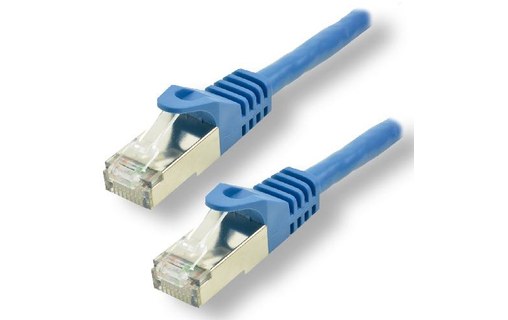 Câble ethernet RJ45 Cat 7 SSTP - MCL - 50 cm - Bleu