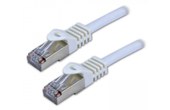 Câble ethernet RJ45 Cat 7 SSTP - MCL - 15 cm - Blanc