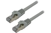Câble ethernet RJ45 Cat 7 SSTP - MCL - 30 cm - Gris