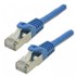 Câble ethernet RJ45 Cat 7 SSTP - MCL - 15 cm - Bleu