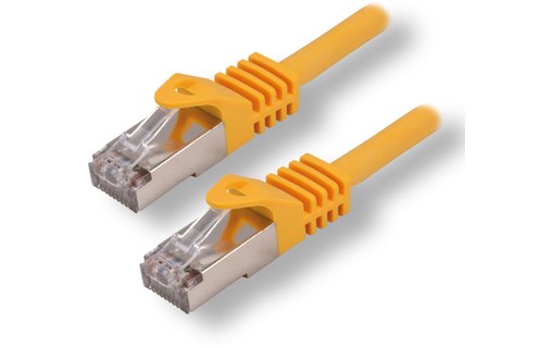 Câble ethernet RJ45 Cat 7 SSTP - MCL - 2 m - Jaune