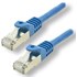 Câble ethernet RJ45 Cat 7 SSTP - MCL - 15 cm - Bleu