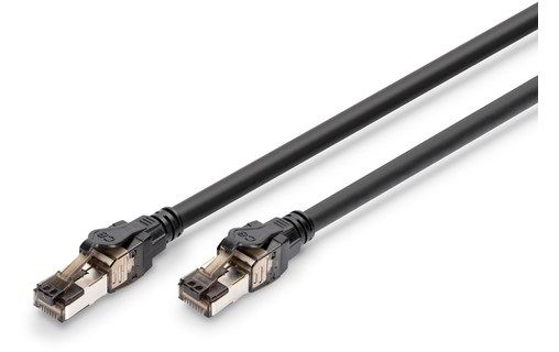 Câble ethernet RJ45 Cat 8.1 SSTP - Digitus - 2 m - Noir