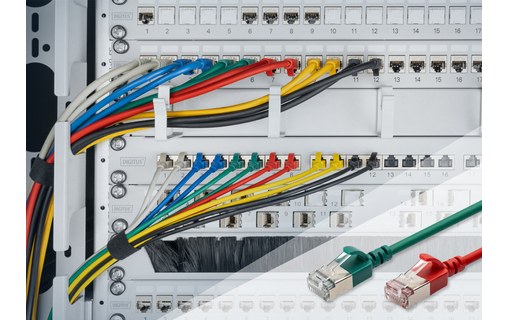 Câble ethernet RJ45 Cat 6a FFTP - Digitus - 10 m - Gris