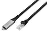 Câble ethernet USB-C vers RJ45 Cat 6a SSTP - Digitus - 2 m - Noir