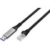 Câble ethernet USB-A vers RJ45 Cat 6a SSTP - Digitus - 5 m - Noir