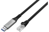 Câble ethernet USB-A vers RJ45 Cat 6a SSTP - Digitus - 2 m - Noir