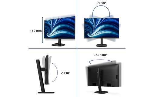 Écran 27" Philips 27B2N3500J/00 - 120 Hz
