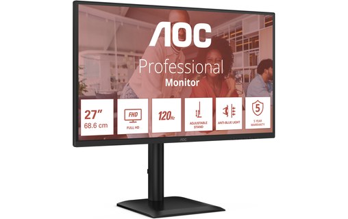 Écran 27" AOC 27E4CV - 120 Hz USB-C