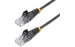 Câble ethernet RJ45 Cat 6 UTP - StarTech - 25 cm - Slim - Noir