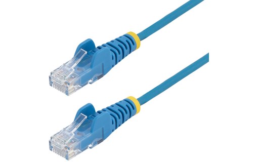 Câble ethernet RJ45 Cat 6 UTP - StarTech - 25 cm - Slim - Bleu