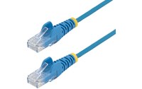 Câble ethernet RJ45 Cat 6 UTP - StarTech - 25 cm - Slim - Bleu
