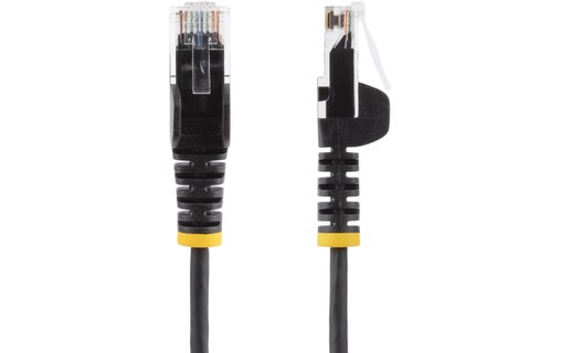 Câble ethernet RJ45 Cat 6 UTP - StarTech - 25 cm - Slim - Noir