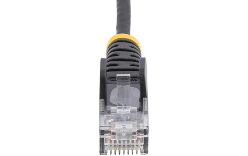 Câble ethernet RJ45 Cat 6 UTP - StarTech - 25 cm - Slim - Noir