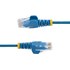Câble ethernet RJ45 Cat 6 UTP - StarTech - 25 cm - Slim - Bleu