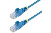 Câble ethernet RJ45 Cat 6 UTP - StarTech - 2 m - Slim - Bleu