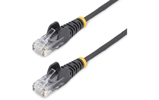 Câble ethernet RJ45 Cat 6 UTP - StarTech - 50 cm - Slim - Noir
