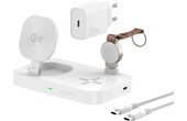 Station de charge 3-en-1 4Smarts 540994 - MagSafe - Qi2 - Blanche
