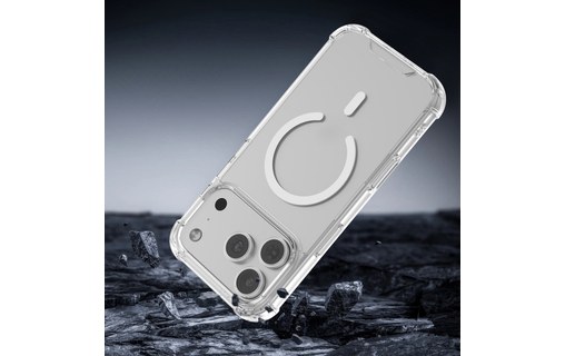 Coque MagSafe pour iPhone 17 Pro Max - 4Smarts Ibiza - Transparente