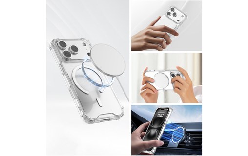 Coque MagSafe pour iPhone 17 Pro - 4Smarts Ibiza - Transparente