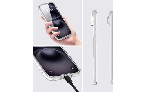 Coque MagSafe pour iPhone Air - 4Smarts 360° Premium - Transparente