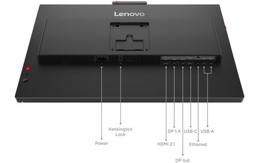 Écran 23,8" Lenovo ThinkVision T24-4v - 120 Hz USB-C