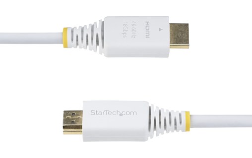 Câble HDMI 2.0 4K @ 60Hz - StarTech - 3 m - Blanc - HDMI2-CABLE-4K60-10W