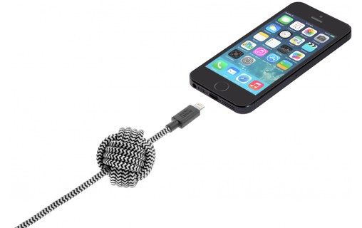 Native Union Night Cable Zebra - Cable Lightning vers USB 3 m