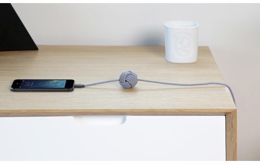 Native Union Night Cable Zebra - Cable Lightning vers USB 3 m