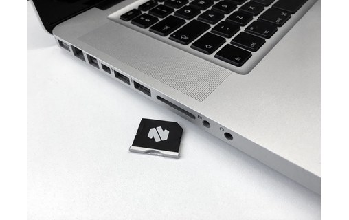 Nifty MiniDrive Pro Silver - Adaptateur SD pour MacBook Pro 13"/15"