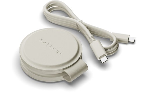 Chargeur MagSafe Pliable pour iPhone - Satechi OntheGo 2-en-1 - Blanc