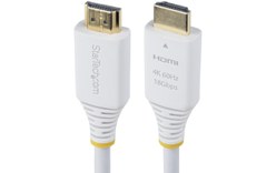 Câble HDMI 2.0 4K @ 60Hz - StarTech - 3 m - Blanc - HDMI2-CABLE-4K60-10W