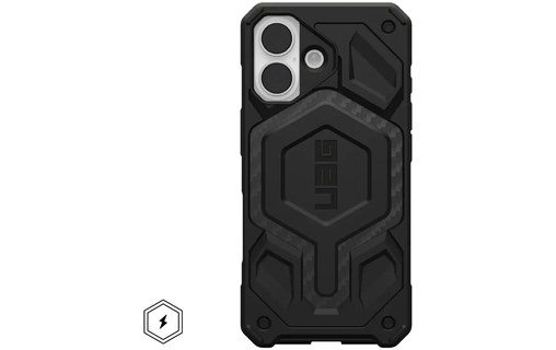 Coque MagSafe pour iPhone 17 - UAG Monarch Pro - Fibre de carbone - Noire