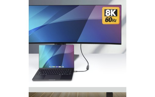 Câble Adaptateur vidéo StarTech - USB-C vers HDMI - Mâle / Femelle - 20 cm