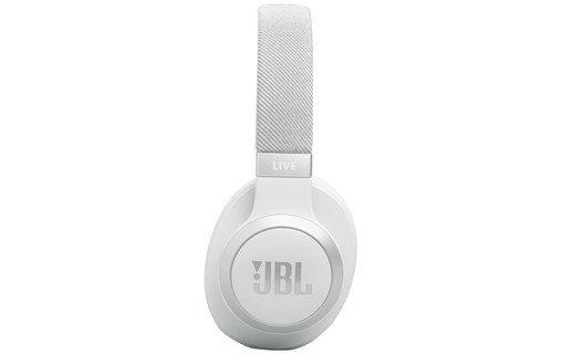 Casque Bluetooth JBL Live 770NC à réduction de bruit, Blanc